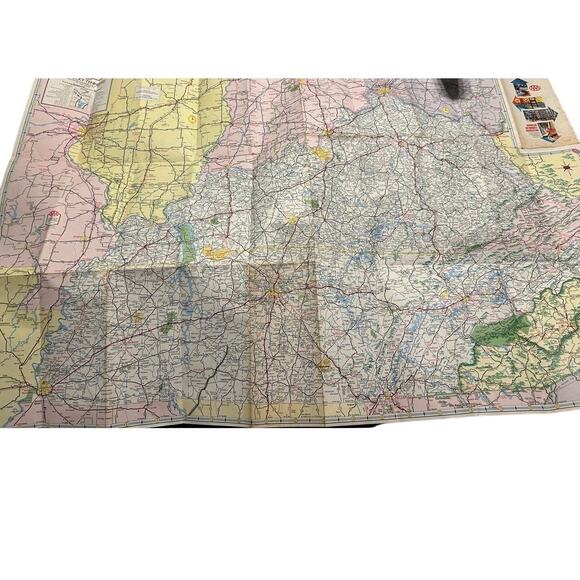 Vintage AAA Kentucky/Tennessee Road Map Issued in Spring of 1970-71 - Picture 3 of 4